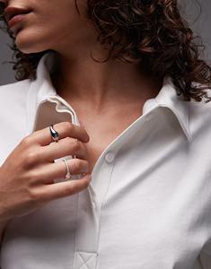 Women's Summer for Polo Shirt 100% Cotton Oversized Drop Shoulder 230 GSM Pique Fabric Custom Screen Printed Logo Ladies' - Product Image 6