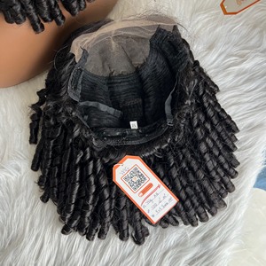 วิกผมคนบ๊อบลอนแบบสั้นทรงบ๊อบเอชดีลูกไม้ด้านหน้าผมมนุษย์แบบไม่มีกาววิกผมหยิกแบบบ๊อบสำหรับผู้หญิงผิวดำ - Product Image 3