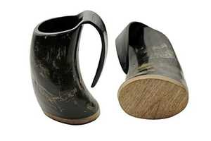 Taza de cerveza de cuerno de buey hecha a mano de Búfalo con logotipo personalizado de la mejor calidad 100%, tazas de cuerno para beber vikingo hechas a mano talladas naturales - Product Image 2