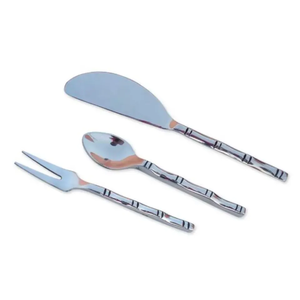 Nouveau produit en métal tendance Couverts Design coûteux Ensemble de couverts en acier inoxydable Gadgets pour la maison et le restaurant Ensemble de couverts à fromage - Product Image 1