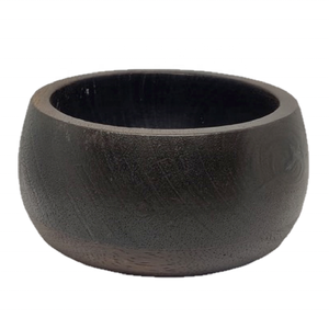 Bougie de luxe sur mesure pour la maison, grand bol à bougie, design rond en nid d'abeille, résistant à la chaleur, écologique, noir mat, fabriqué en bois ciré vintage - Product Image 1