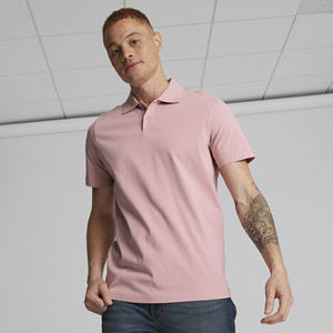 Polo informal de manga corta para hombre, camisa deportiva regular no tejida sólida de gran tamaño OEM ODM Turn-Down, nuevo Top de punto de Pakistán - Product Image 2