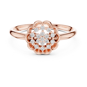 Elegante anillo de diamante redondo de lujo para mujer Piedra cultivada en laboratorio certificada Joyería de lujo al por mayor y diseños personalizados - Product Image 3