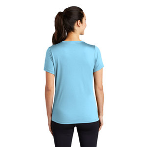 Camisetas Casuales de Verano para Mujer, Cuello Redondo, Manga Corta, Color Azul - Product Image 5