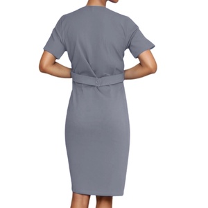 Unisex Cómodo Algodón Enfermería Scrubs Personalizado Denim Lab Bata Uniforme Absorbe La Humedad Modelo OEM para Hospitales - Product Image 2