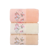 Serviettes de bain en coton de qualité supérieure, vert, qualité hôtelière de luxe, ensemble de serviettes absorbantes, broderie de logo personnalisée, fournisseur en gros