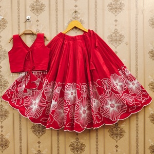 Shoryam - Lehenga Choli Elegante con Bordado para Niñas, Largo hasta el Suelo |   Ropa Étnica de Fiesta de Primera Calidad Más Vendida - Product Image 2
