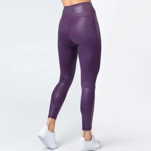 High Quality Customized Logo Sport High Waisted Pants Workout <b>Women</b> Fitness <b>Leggings</b> and Bra Set - Product Image 4