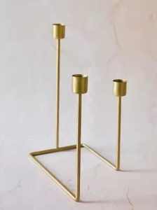 Home Decorating Luxury Metal Candle Stand <b>Candelabra</b> for Weddings & Christmas Celebrations-Eco-friendly Durable Handmade - Product Image 3