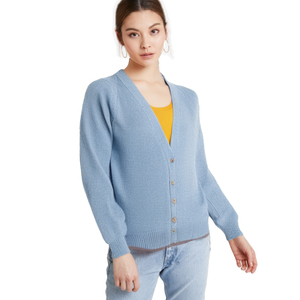 TITLISTS Mujeres 2025 Cárdigan suelto de lana con cuello en V Diseño de Cachemira suave con bordado y decoración de botones Estilo informal de invierno - Product Image 1