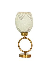 Lampe de table LED moderne de luxe Lampe de bureau décorative en verre et métal pour bureau ou chambre à coucher pour la maison moderne ou la décoration de Noël - Product Image 2