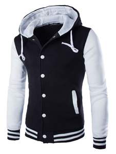 El mejor material de lana hecho chaqueta Varsity con capucha para mujer en diferentes tamaños Chaqueta Varsity para mujer con diseño de logotipo personalizado - Product Image 3