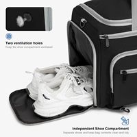 Grand sac à dos de pickleball en polyester OEM/ODM, capacité 30-40L, pour 4 raquettes, accessoires, compartiment à chaussures, crochets pour clôture
