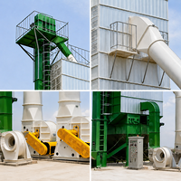 Tour de séchage automatique de céréales commerciale 150T/24H, sécheur à flux continu avec pompe pour moulin à farine/riz et entrepôt de céréales 5HL-150