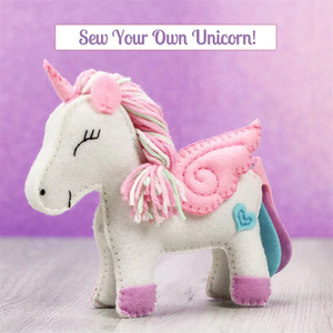 Tìm hiểu để may người mới bắt đầu Đảng trang trí giáo dục động vật thủ công Thú nhồi bông đồ chơi sang trọng DIY Unicorn Cảm Thấy May Kit cho cô gái - Product Image 3