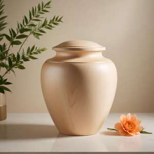 Venta al por mayor de urnas de madera maciza para cenizas de madera moderna urna funeraria para adultos comprar de un fabricante indio - Product Image 2