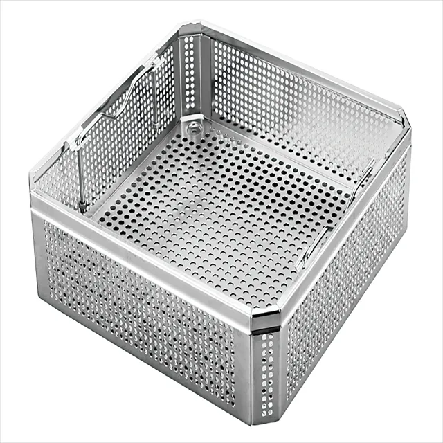 Surgical Stainless Steel Sterilization Case Autoclave Sterilization Tray Sterilization Box