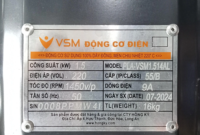 Moteur électrique AC avec boîtier en aluminium 220V monophasé triphasé 3HP 4HP 5HP 1.1kw 2.2KW 4KW Fabriqué au Vietnam Direct usine