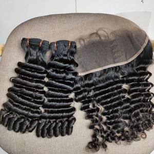 Lot de cheveux humains 100% vietnamien, Frontal, closure HD, dentelle, Super Double, prix de gros - Product Image 4