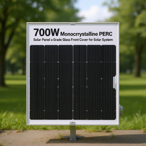 Panneau solaire monocristallin PERC 700W, couverture avant en verre de qualité A pour système solaire - Product Image 3