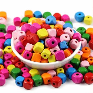 Cuentas de madera ovaladas múltiples, forma personalizada y cuentas de madera de colores en forma y tamaño, producto indio hecho a mano - Product Image 3