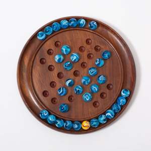 Jeu de solitaire en bois massif, finition premium, artisanat durable, prix d'usine - Product Image 1