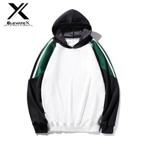 เสื้อฮู้ดสวมหัวผู้ชายสไตล์ฝรั่งเศสฤดูหนาวผ้าฟลีซผ้าฝ้าย100% หลากสีพิมพ์ลายปักโลโก้3D สีพื้น - Product Image 1