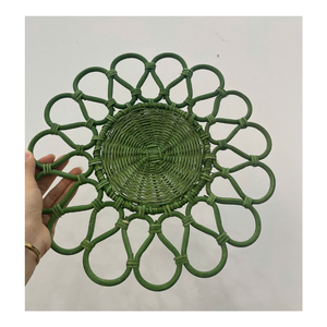 Affordable Stylish Rattan Charger Plate for Holiday Decor Modern Rustic Rattan Charger Plate for Unique Table Settings - Product Image 1