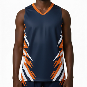 Nouvel arrivage : Maillot de basketball personnalisé pour l'entraînement sportif, imprimé par sublimation, respirant, sans manches, léger, pour équipe - Product Image 4