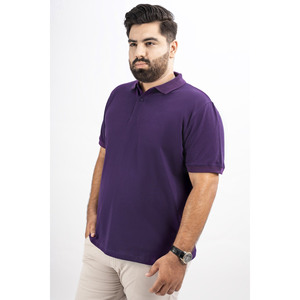 Polo Rojo de Manga Corta para Hombre, 100% Algodón, Transpirable, Informal, de Punto Jersey, Color Sólido, Corte Regular - Product Image 4