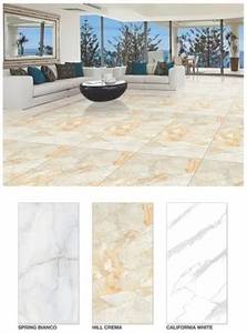 กระเบื้องพอร์ซเลนร่วมสมัยขนาด 600x1200 มม. ผิวมันเงา ลายหิน สำหรับตกแต่งผนังและพื้นห้องน้ำ - Product Image 3