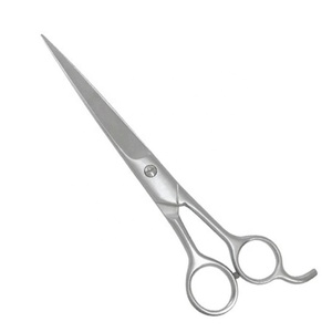 Tijeras de corte de pelo de acero profesional F31 Logo aceptable hoja recta afilada HERRAMIENTA DE BELLEZA DE ACERO INOXIDABLE - Product Image 4