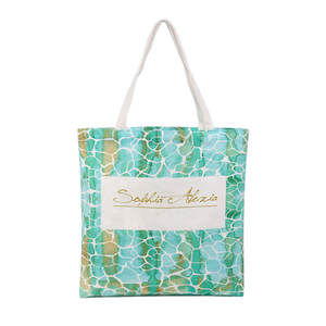 Sacs fourre-tout polyvalents et tendance pour un usage quotidien, grande capacité, en polyester/coton/matériel métallique, couleurs personnalisées, logo pour les courses - Product Image 1