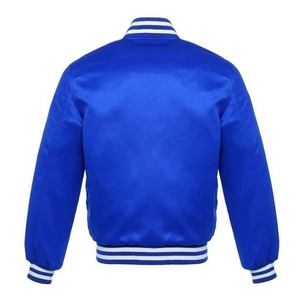 Chaqueta universitaria de satén de lana de alta calidad para hombre, chaqueta de invierno informal de calle universitaria personalizable, soporte de Letterman bordado - Product Image 5