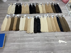 Tendance chaude 2023 cheveux humains en vrac en gros russe européen extensions de cheveux en vrac sans trame remy cheveux vierges en vrac - Product Image 5
