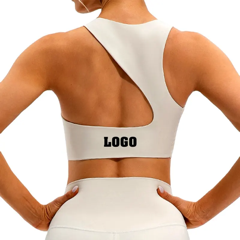 Custom Hot Sexy High Neck Shockproof Sports Yoga Bra CustomMade Girls Gym Fitness Wear Bra Top Custom Logo Clothes For Women