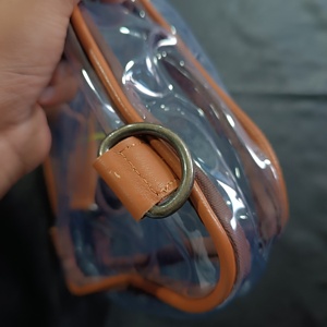 Nueva llegada de estilo occidental de cuero transparente bandolera gran oferta transparente PVC Sling monedero - Product Image 3