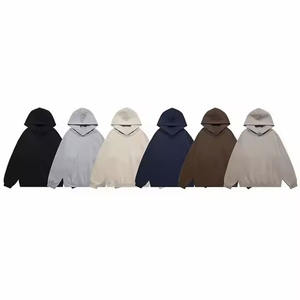 Best Selling 360-480G Heavy Trend Casual Solid Color Hoodie Thick <b>Fleece</b> <b>Sweater</b> with Digital Printing for Men for Winter - Product Image 2