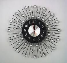 Best Selling Iron <b>Clock</b> <b>Wall</b> Art Hotel Home Office Bedroom Handmade <b>Decorative</b> Geometric Floral Design Luxury Metal <b>Wall</b> - Product Image 2