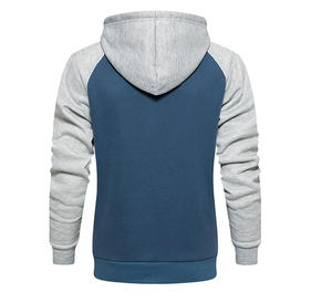 เสื้อฮู้ดสำหรับผู้ชาย เสื้อสเวตเชิ้ตมีฮู้ดแบบสวมหัว มีกระเป๋าแบบคาบอง - Product Image 3