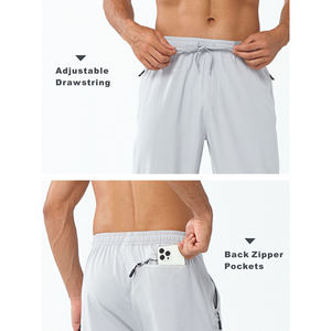 กางเกงขาตรงผ้าไนลอนสีพื้นสำหรับผู้ชายกางเกงสเวตเตอร์ผ้าคอตตอนเนื้อนุ่มโอเวอร์ไซส์ออกแบบได้ตามต้องการ - Product Image 6