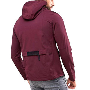 Vestes coupe-vent à demi-fermeture éclair conçues sur mesure pour hommes tissu respirant de grande taille pour la course en plein air col montant saison d'hiver - Product Image 2