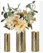 Aluminium Attractive Design Gold Color <b>Vase</b> With Deluxe Quality Different Sizes <b>Flower</b> <b>Vase</b> for Party Events Use - Product Image 6