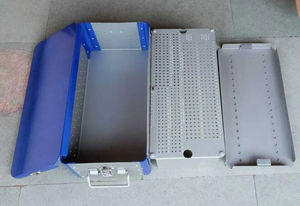 ภาชนะฆ่าเชื้อสำหรับเครื่องมือศัลยกรรมกระดูก Stryker ถาดใส่อุปกรณ์ตรวจภายในทางการแพทย์ สแตนเลสสตีล ทนทาน ใช้งานด้วยมือ ทำจากโลหะ - Product Image 2