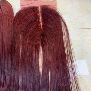 Perruque avec fermeture en acier inoxydable, extensions de cheveux lisses, coloris 2x4, 2x6, 4x4, 5x5, 6x6, qualité Remy, très Double Drawn, ne s'emmêlent pas, sans perte - Product Image 6