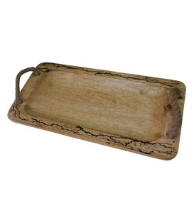 Bandeja para servir desayuno de madera de acacia de lujo, alta calidad, rectángulo sólido, hoteles, restaurantes, uso doméstico, mejor mayorista, tazas de café - Product Image 3