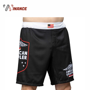 กางเกงขาสั้น MMA สำหรับผู้ชายกางเกงขาสั้นสำหรับต่อยมวย MMA กางเกงขาสั้นออกแบบโลโก้ได้ตามที่ต้องการ - Product Image 3