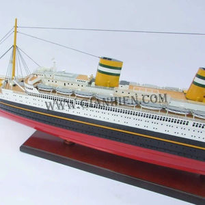 Gia Nhien Fabricant Design personnalisé SS NIEUW AMSTERDAM Bateau de croisière MODÈLE EN BOIS artisanat en bois MODÈLE DE BATEAU - Product Image 1