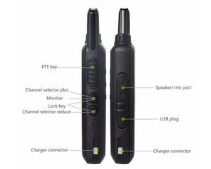 Günstiges <span class=keywords><strong>Walkie</strong></span>-<span class=keywords><strong>Talkie</strong></span> in RUSSLAND 5W Reichweite Ultra-Dünn UHF 400-470MHz Mini-Funkgerät mit GRATIS Gürtelclip - Product Image 3