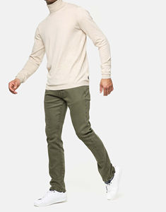 Jeans en denim léger pour homme Coupe droite ajustée Respirant Confortable Pantalon décontracté long Dernier style - Product Image 1